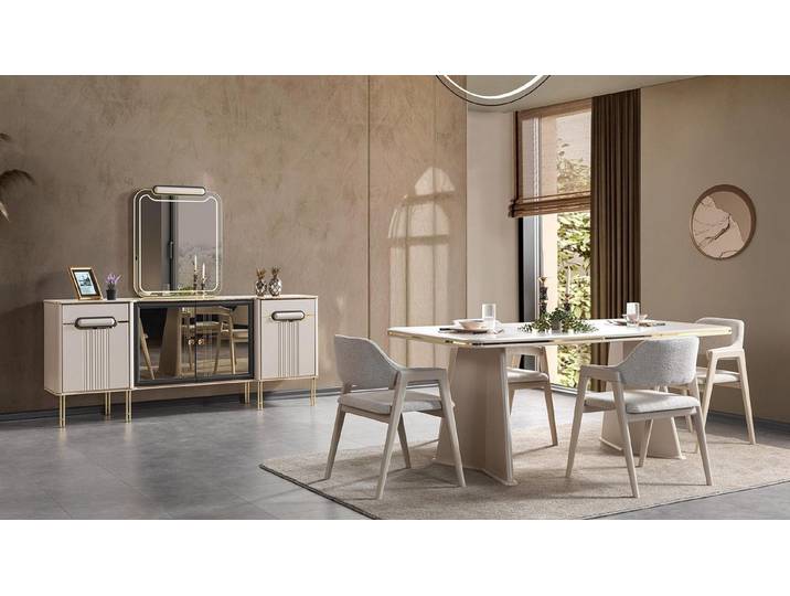 Xlmoebel Couchtisch Luxuriöser Designer-Couchtisch aus Holz und Metall für Ihr, Made in Europa