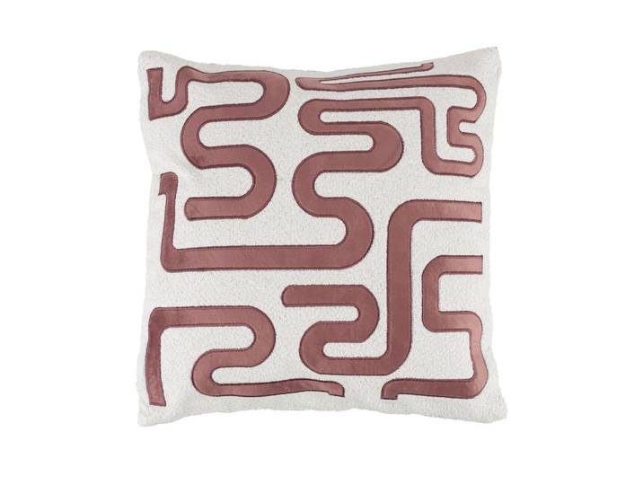 Coussin déco 40x40 cm motif tissu
