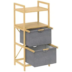HOMCOM - Wäschekorb - 44L x 34B x 96H cm - natur
