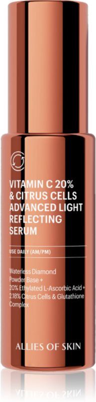 Allies of Skin Vitamin C 20% & Citrus Cells Advanced Firm & Glow Serum brightening face serum with vitamin C 30 ml