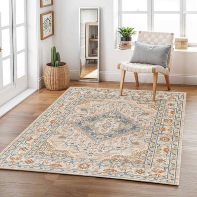 Teppich LIVABLISS "ZURICH", beige (mehrfarbig), B:200cm H:5,1mm L:275cm, Polyester, Teppiche, Teppich