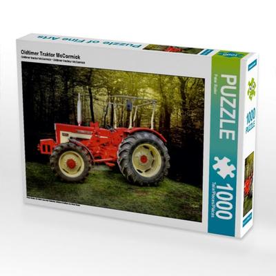 CALVENDO Puzzle Oldtimer Traktor McCormick | 1000 Teile Lege-Größe 64x48cm Foto-Puzzle für glückliche Stunden
