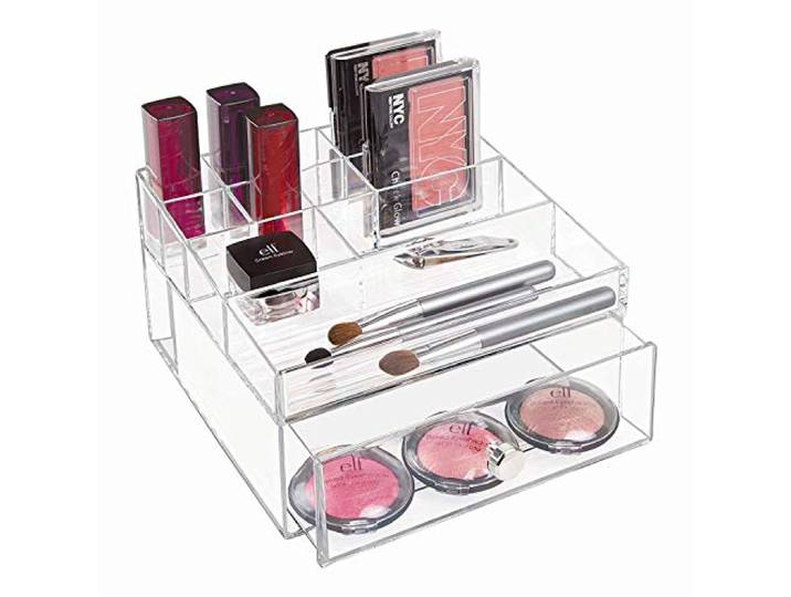 iDesign 37360EU Clarity cosmetica-organizer met lade, doorzichtig