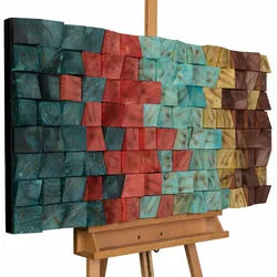 HOLZBILD Bunt 102/55 cm