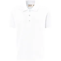 Kinder Poloshirt Bio-Baumwolle "545" - 146/152 - Weiß