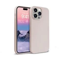 Crong Color Cover - Hülle für iPhone 14 Pro (sandfarben rosa)