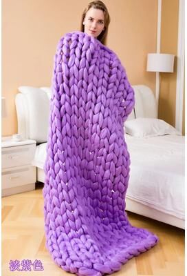 Uplift Picks Chenille Chunky Knit Throw Blanket Soft Giant Yarn Couch Blanket 08 100x120 Cm