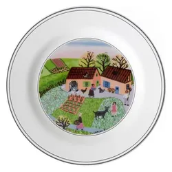 Villeroy & Boch Brotteller Bauernhof Design Naif, Teller, Mehrfarbig