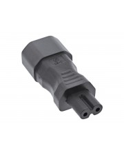InLine Netzadapter IEC 60320 C14 / C7 3pol. Kaltgeräte zu 2pol. 3-polig Schwarz (16723C)