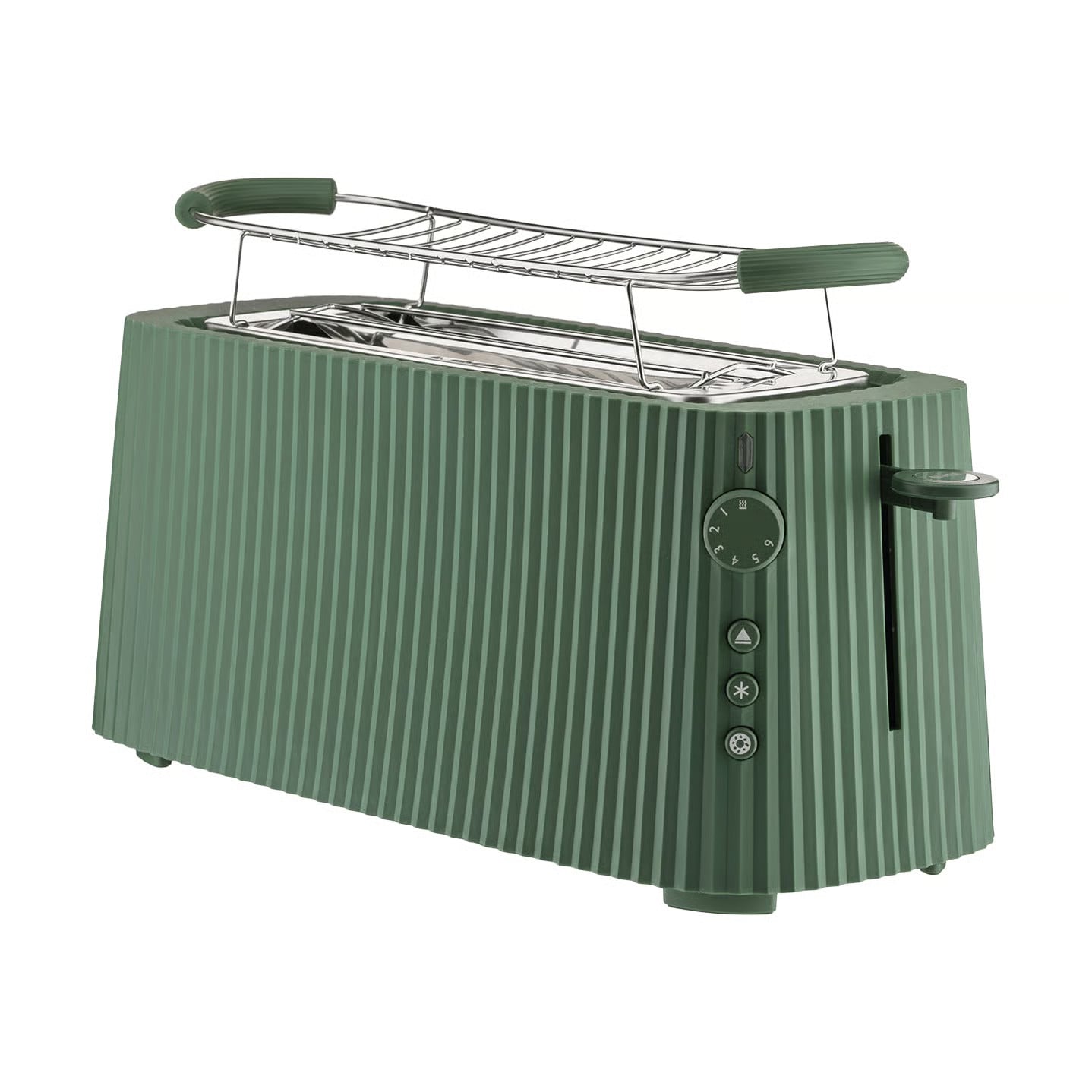 Alessi Plissé dubbele broodrooster Groen