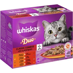 Whiskas Duo Classic Combos in Gelee Multipack 12 x 85 Gramm Katzennassfutter