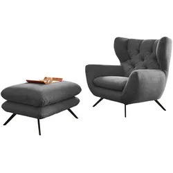 SESSEL CHARME Grau Cord