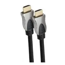 Connectland - Câble HDMI avec Ethernet haute vitesse 10m plat noir (10 m), Videokabel, Schwarz