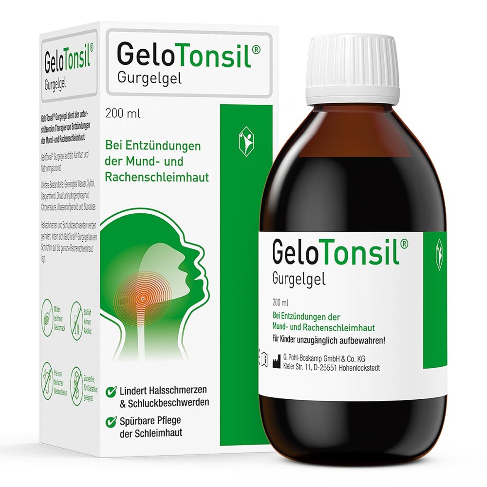 G. Pohl-Boskamp GmbH & Co. KG GeloTonsil Gurgelgel lindert Halsschmerzen & Schluckbeschwerden 16956574