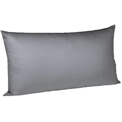 fleuresse Kissenbezug Satin 40 x 80 cm Grau Stein