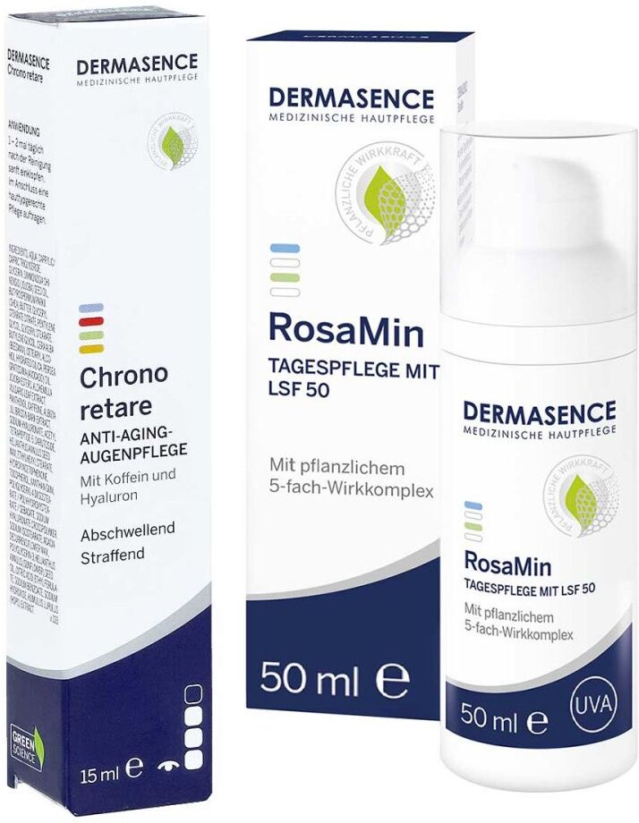 Dermasence Chrono Retare Anti-Aging-Augenpflg.+Rosamin Tagespfl.