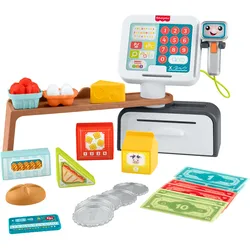 Fisher-Price elektrisches Lernspielzeug für Kleinkinder Lernspaß Meine erste Spielkasse, mehrsprachige Version