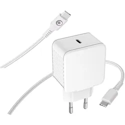 Bigben CS65WCPDGANCBLCCRW Ladegerät (65 W, 1 Port), USB Ladegerät, Weiss