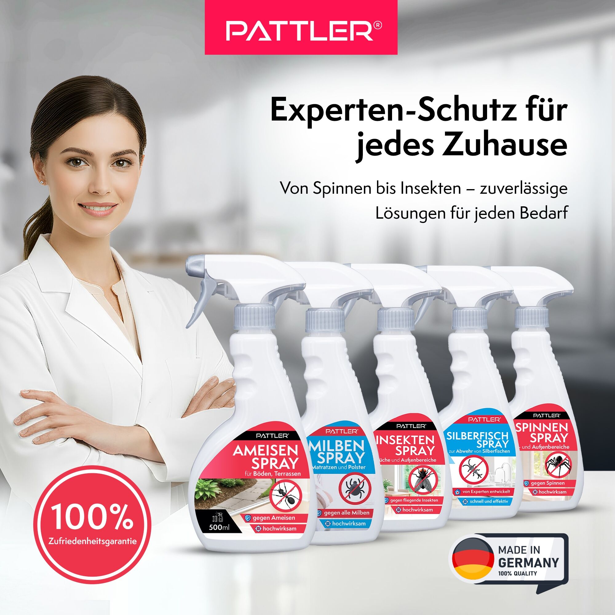 Vergrämungsmittel PATTLER "Ameisenspray für Haus & Garten", weiß, Schädlingsbekämpfungsmittel, Vergrämungsmittel, 500 ml