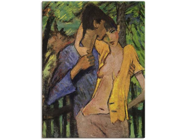 Wandbild ARTLAND Liebespaar. 1919 , bunt (farbe bild(er): bunt), B:60cm H:80cm, Bilder, Wandbild, als Leinwandbild, Poster in verschied. Grössen
