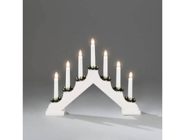 Konstsmide LED kandelaar wit/warmwit - 31x38 cm - 7 L - binnen - met stekker