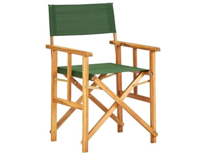 Chaise de metteur en scène bois massif d'acacia vert 45953