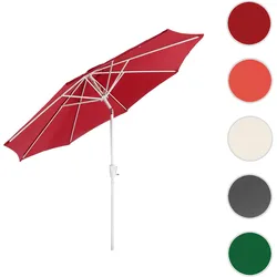 Sonnenschirm N19, Gartenschirm, Ø 3m neigbar Polyester/Alu 5kg ~ rot