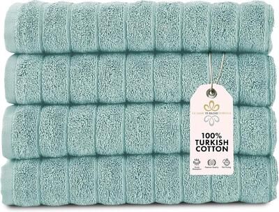 Classic Turkish Towels "Brampton 4 Piece Luxury Turkish Cotton Hand Towels - 20x32"""