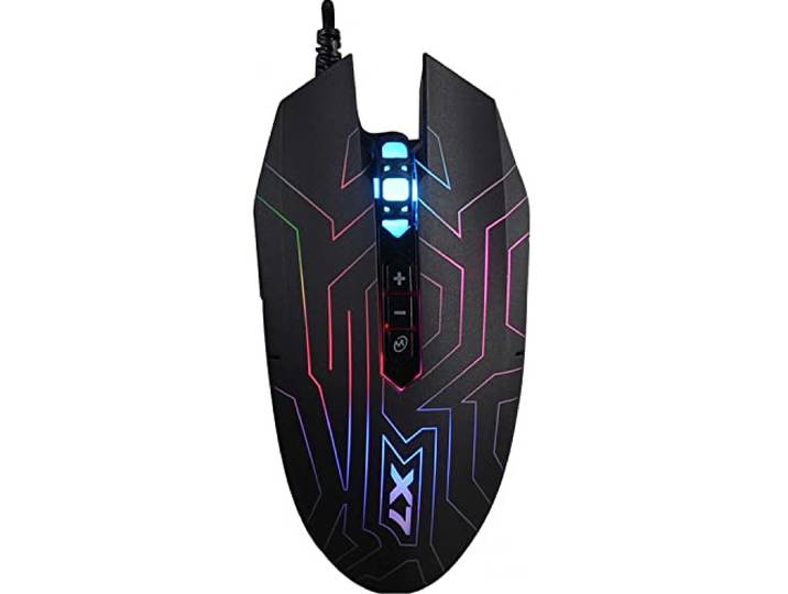 A4tech XGame X77 Labyrinth Oscar Neon Gaming Maus Neonbeleuchtung 2400 DPI