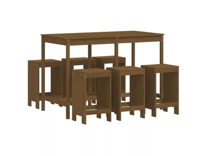VidaXL - Gartenbar set kiefernholz, One Size, Braun