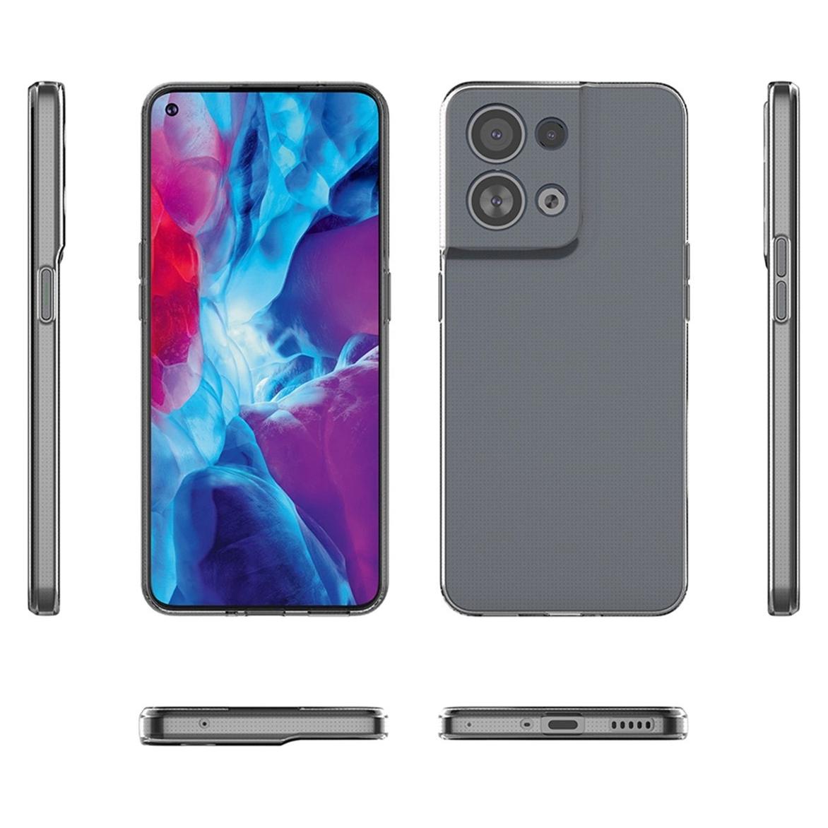 Hurtel Ultra Clear 0,5 mm Hülle für Oppo Reno 8 dünne Abdeckung transparent (Oppo Reno 8) (1404978613)