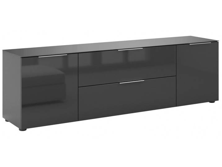 Novel TV-Lowboard STYLE, anthrazit, Holznachbildung
