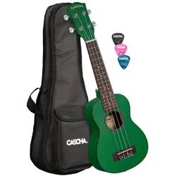 Cascha HH 2265L Grüne Sopran-Ukulele (Soprano), Ukulele, Grün