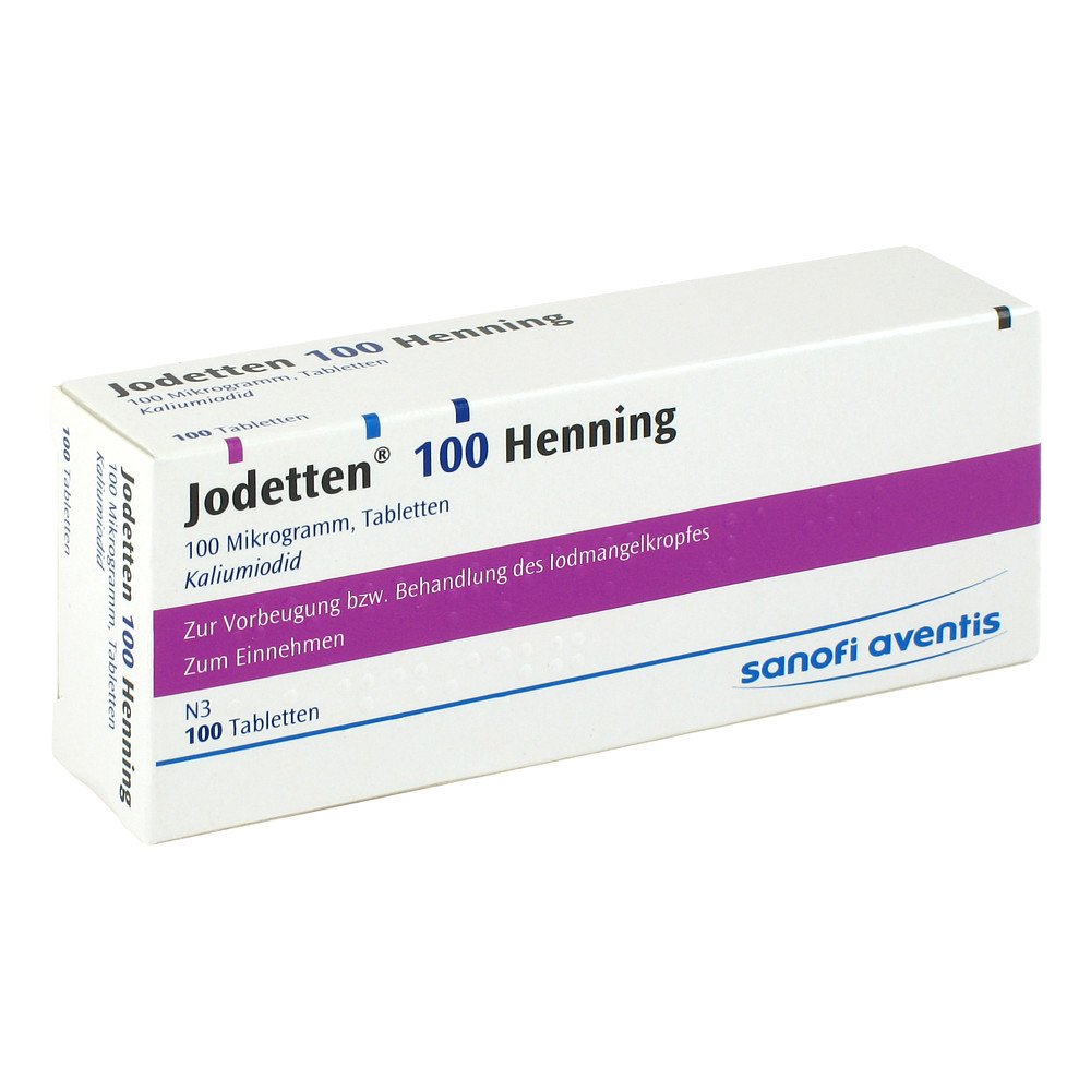 Sanofi-Aventis Deutschland GmbH Jodetten 100 Henning 100 Mikrogramm 06172392