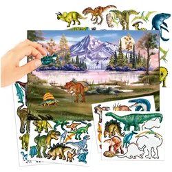 Dino, Sticker, World - With Puffy Stickers ( 0413207 ) (6 Sticker)