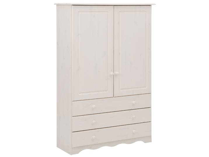 Wäscheschrank HOME AFFAIRE Minik , weiß, B:95cm H:140cm T:35cm, Massivholz, Schränke, Wäscheschrank, aus schönem massivem Kiefernholz, in unterschiedlichen Farbvarianten