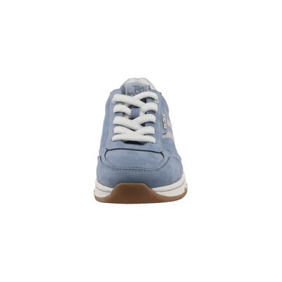 Sneaker TOM TAILOR "Tom Tailor Sneaker Low", Damen, Gr. 37, sky, Polyester, Schuhe Sneaker