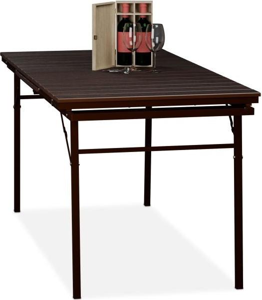 Klappbarer ausziehbarer Gartentisch