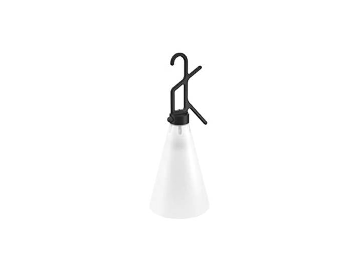 Flos Mayday Outdoor Allzweckleuchte aus Polypropylen in der Farbe Schwarz mit Haken-Griff, Maße: 53,4cm x 22,2cm, F038AAAA0ZZ