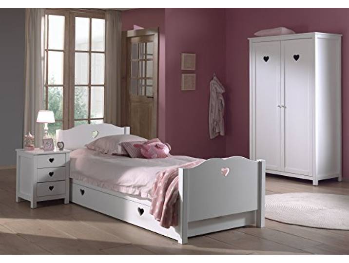 Vipack 'Autobett Amori Waschtisch Zimmer-Holz weiß 4-teilig, weiß, 110 x 57 x 190 cm