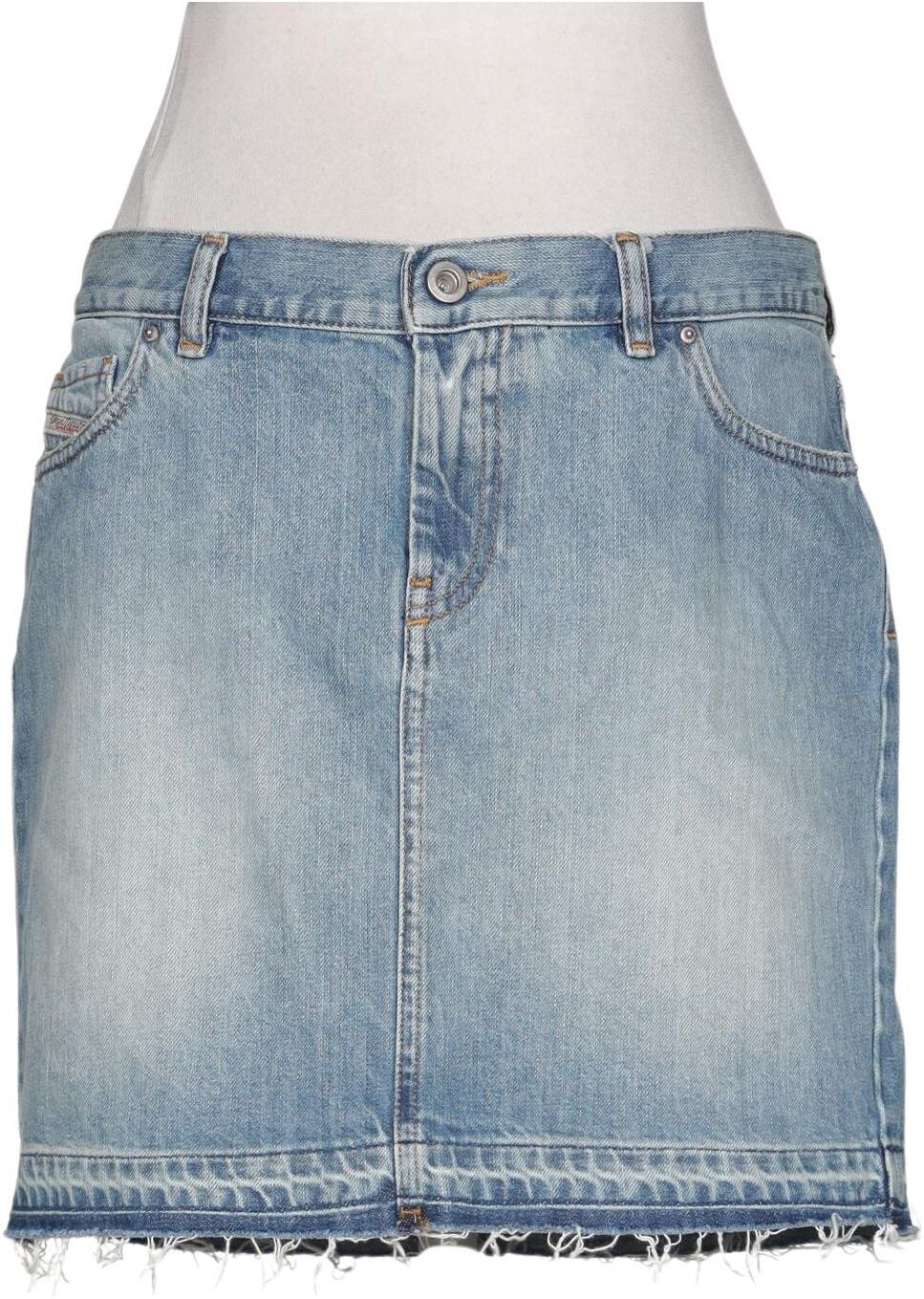 Diesel Damen Rock, Hellblau, Gr. W28, Baumwolle - Second Hand
