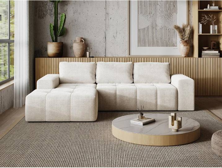 Compleo Ecksofa L form, Modern Couch, minimalistisches Ecksofa, Designer Ecksofa