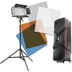 Walimex pro LED 500 Artdirector Set mit Zubehör