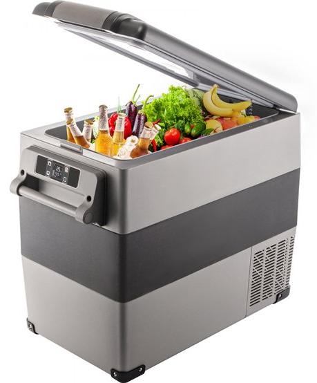 Tragbare Kühlbox 55L Auto- und Zuhause-Kühlbox 220V - Kühler auf Rädern