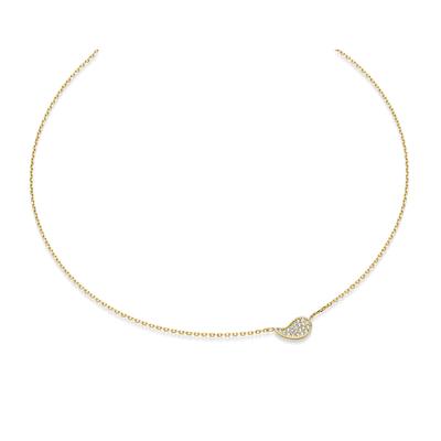 Kette ohne Anhänger ADELIA´S "Collier Halskette aus 333 Gelbgold", gold, Halsketten, Herren, 45cm, Gold, mit Zirkonia