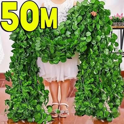 Uplifted Finds Lush Artificial Ivy Creeper Garland watermelon 10m (5 String)