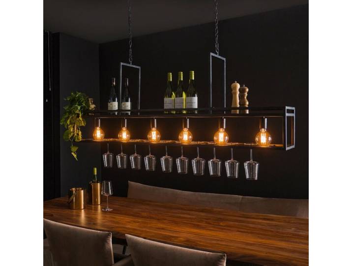 Liadomo Pendelleuchte Dale, Industrial, mit Ablage, Esstischlamp