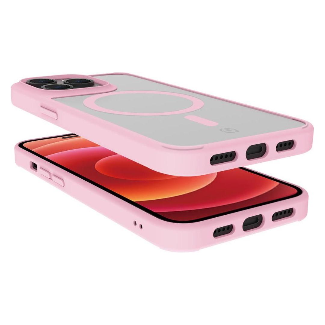 Celly Magmatt Handyhülle 15,5 cm (6,1') Cover Pink, Transparent (Apple iPhone 14 Pro) (MAGMATT1025PK)