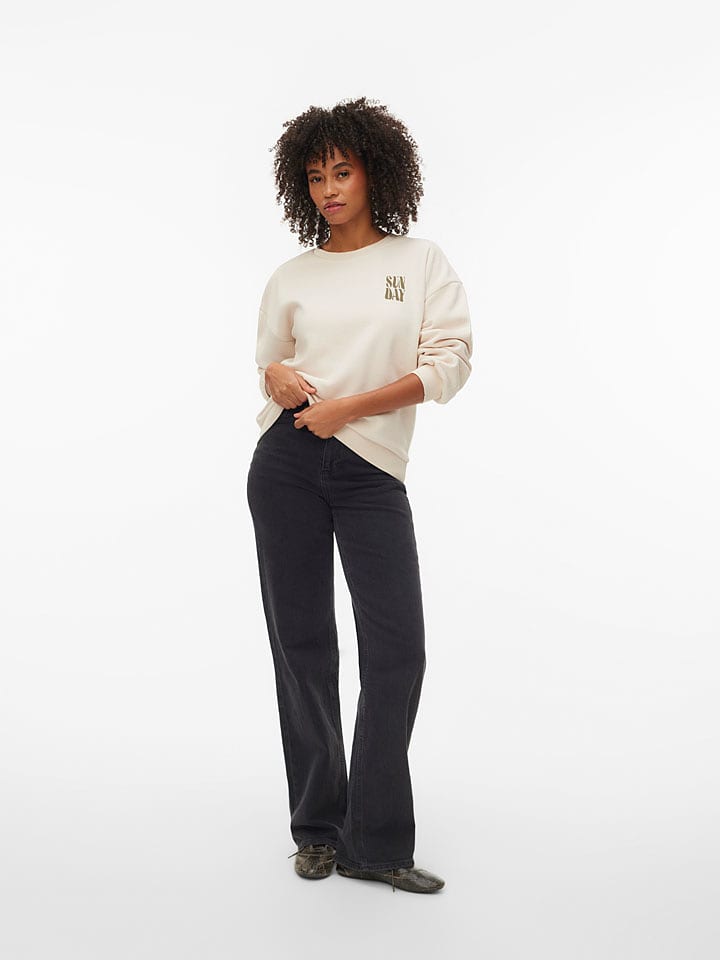 Vero Moda Sweatshirt in Creme - XS