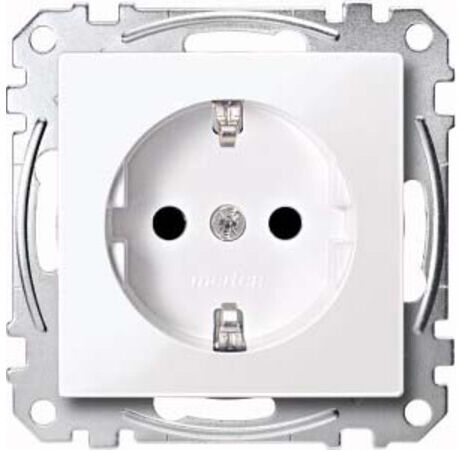 Merten Prise SCHUKO aws/gl avec borne de connexion MEG2300-0325 (MEG2300-0325)